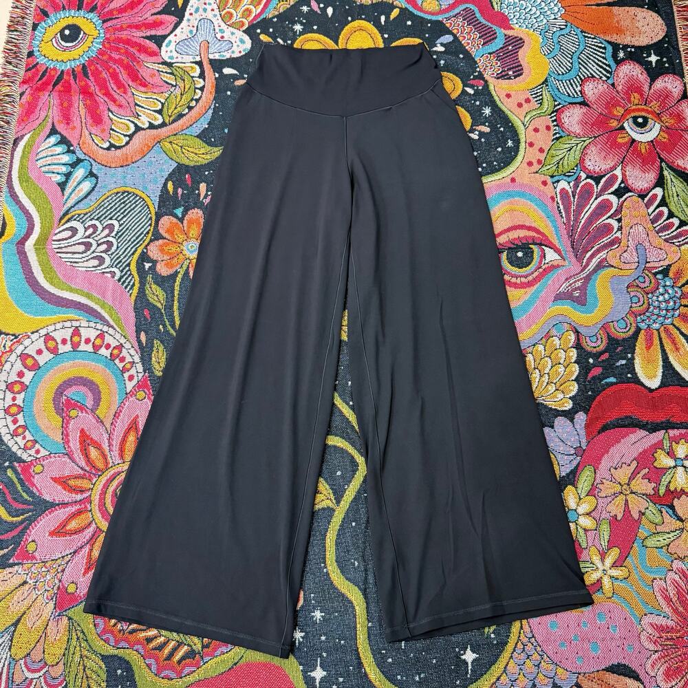 Offline Aerie Black Real Me Xtra Trouser Pants Hi-Rise Pilates Princess L Short